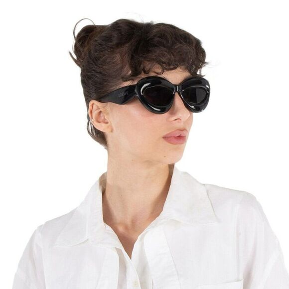 Loewe INFLATED Women Sunglasses Black Grey Cat Eye LW40097I 01A NEW AUTHENTIC main image 11